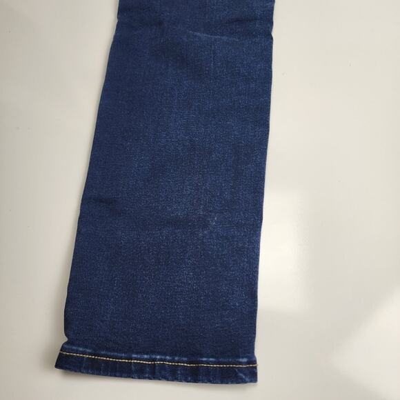 SO Brand Dark Wash Denim Embroidered 5 Pocket Button Jeggings Women's Size 15 - Picture 7 of 10